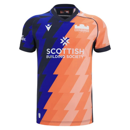 2025-2026 Edinburgh Rugby Training Jersey (Orange-Blue) |Product - Training Shirts | Macron | Absolute Rugby