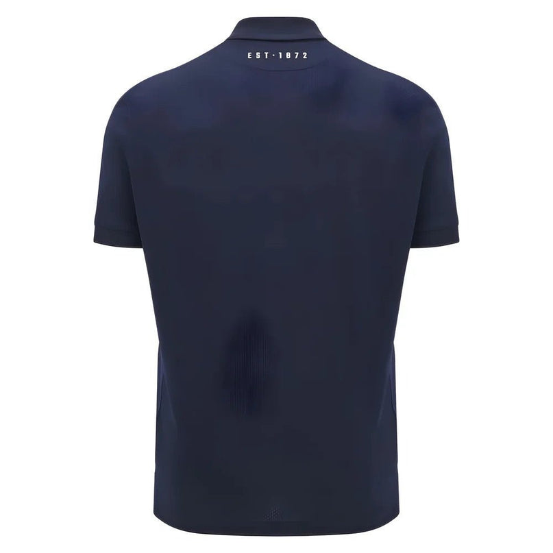 2025-2026 Edinburgh Rugby Travel Polo Shirt (Navy) |Product - Polo Shirts | Macron | Absolute Rugby