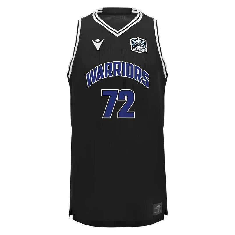 2025-2026 Glasgow Warriors Basketball Singlet (Black) |Product - Sleeveless | Macron | Absolute Rugby