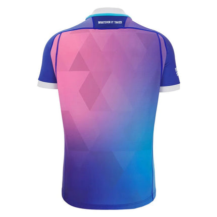 2025-2026 Glasgow Warriors Rugby Training Jersey (Blue) |Product - Training Shirts | Macron | Absolute Rugby