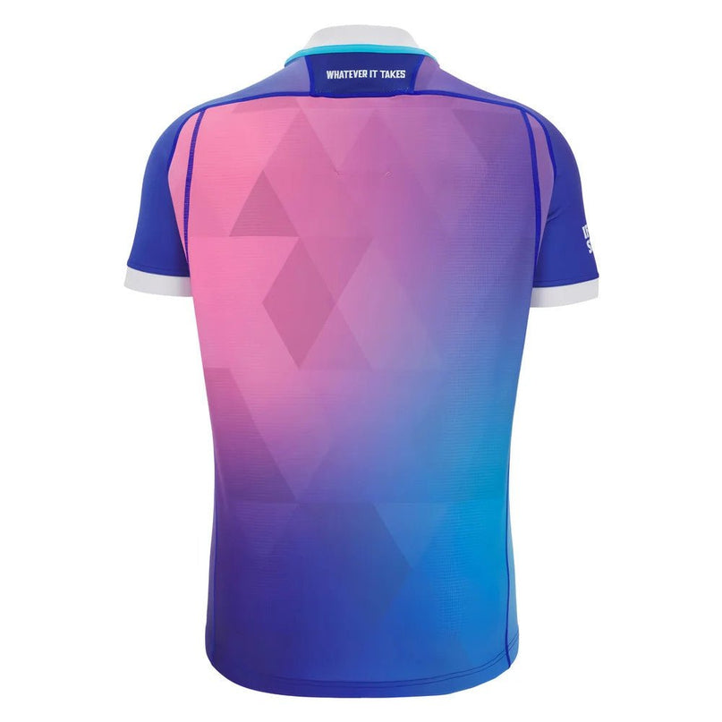2025-2026 Glasgow Warriors Rugby Training Jersey (Blue) |Product - Training Shirts | Macron | Absolute Rugby