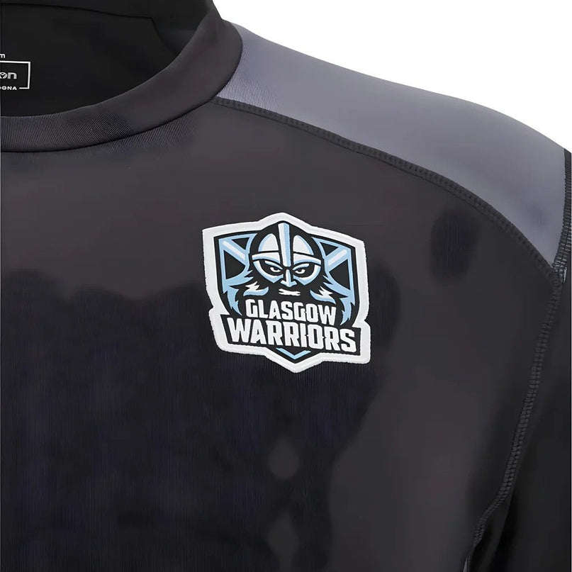 2025-2026 Glasgow Warriors Training Sweatshirt (Black) |Product - Sweat Tops | Macron | Absolute Rugby