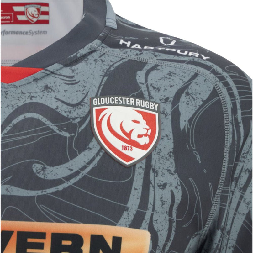 2025-2026 Gloucester Rugby Euro Replica Shirt |Product - Football Shirts | Macron | Absolute Rugby