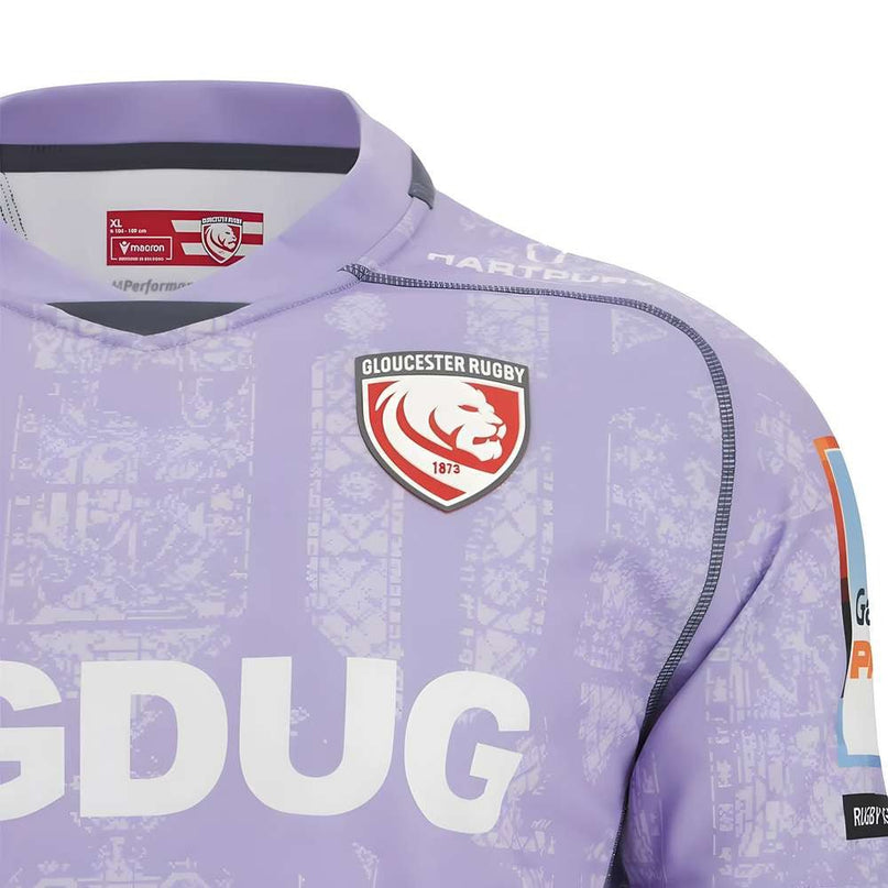2025-2026 Gloucester Rugby Poly Away Shirt |Product - Football Shirts | Macron | Absolute Rugby