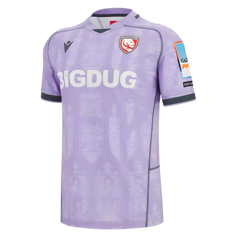 2025-2026 Gloucester Rugby Poly Away Shirt |Product - Football Shirts | Macron | Absolute Rugby