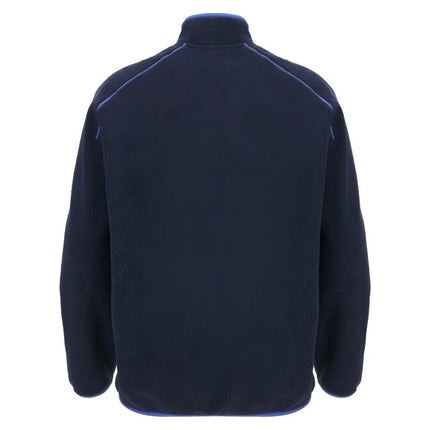2025-2026 Italy FIR Rugby Ath Teddy Jacket (Navy) |Product - Jackets | Macron | Absolute Rugby
