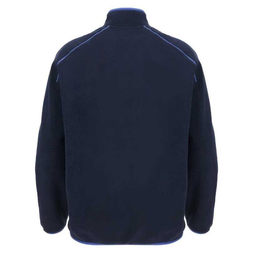 2025-2026 Italy FIR Rugby Ath Teddy Jacket (Navy) |Product - Jackets | Macron | Absolute Rugby
