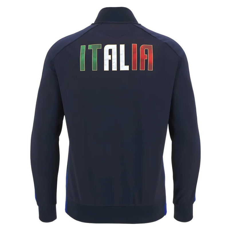 2025-2026 Italy Rugby Anthem Jacket (Navy) |Product - Jackets | Macron | Absolute Rugby