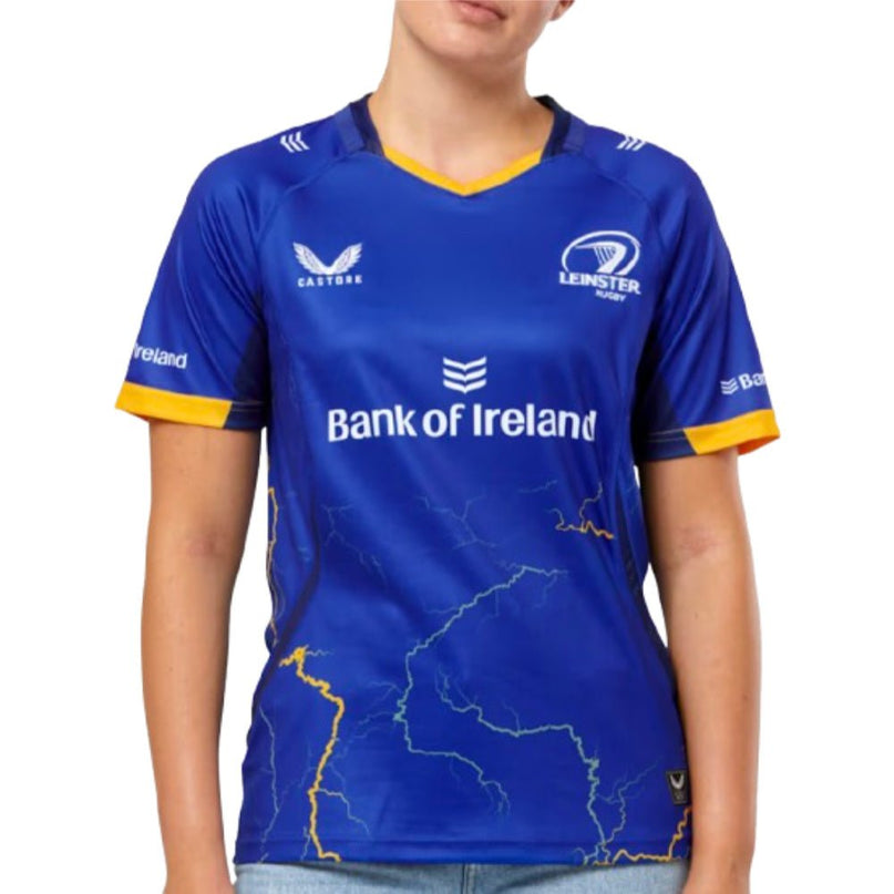 2025-2026 Leinster Home Shirt (Surf The Web) - Womens |Product - Football Shirts | Castore | Absolute Rugby