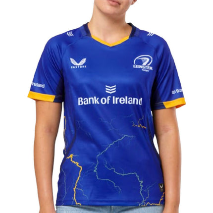 2025-2026 Leinster Home Shirt (Surf The Web) - Womens |Product - Football Shirts | Castore | Absolute Rugby