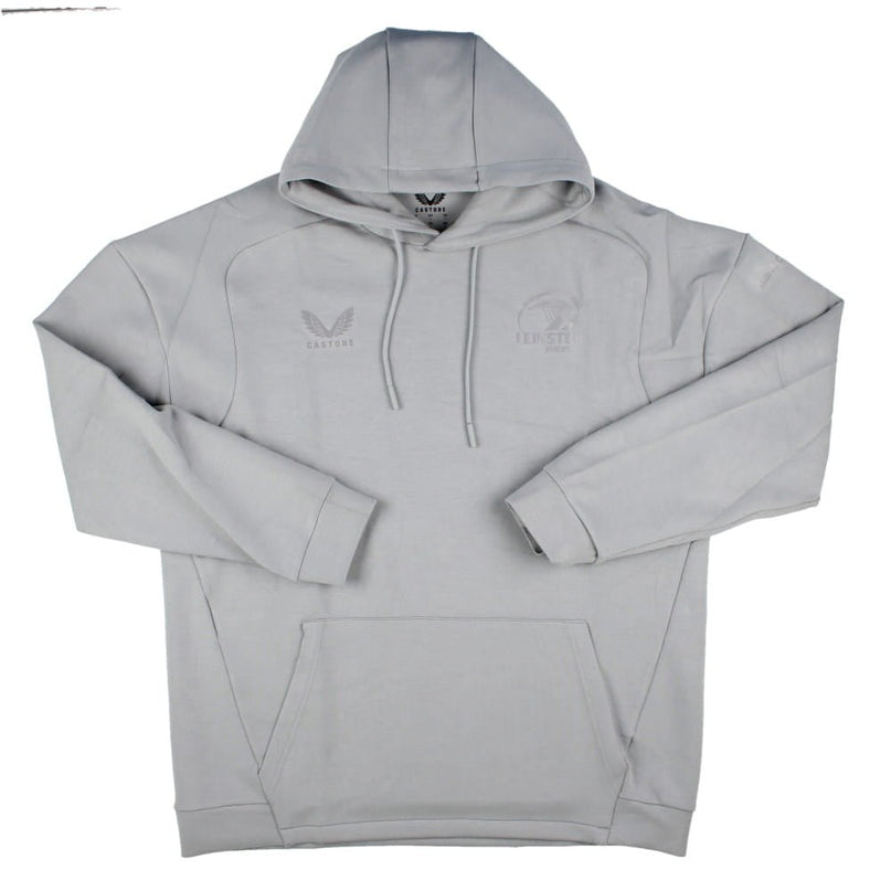 2025-2026 Leinster Rugby Travel Overhead Hoodie (Grey Marl) |Product - Hoodies | Castore | Absolute Rugby