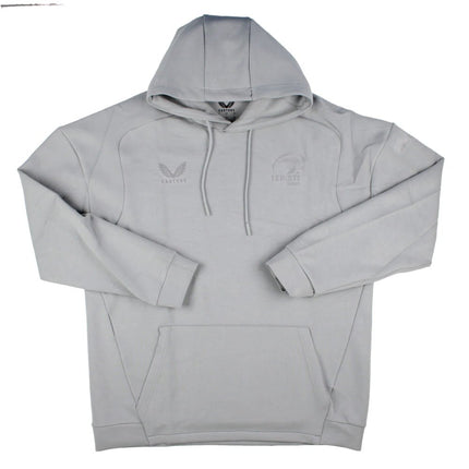 2025-2026 Leinster Rugby Travel Overhead Hoodie (Grey Marl) |Product - Hoodies | Castore | Absolute Rugby