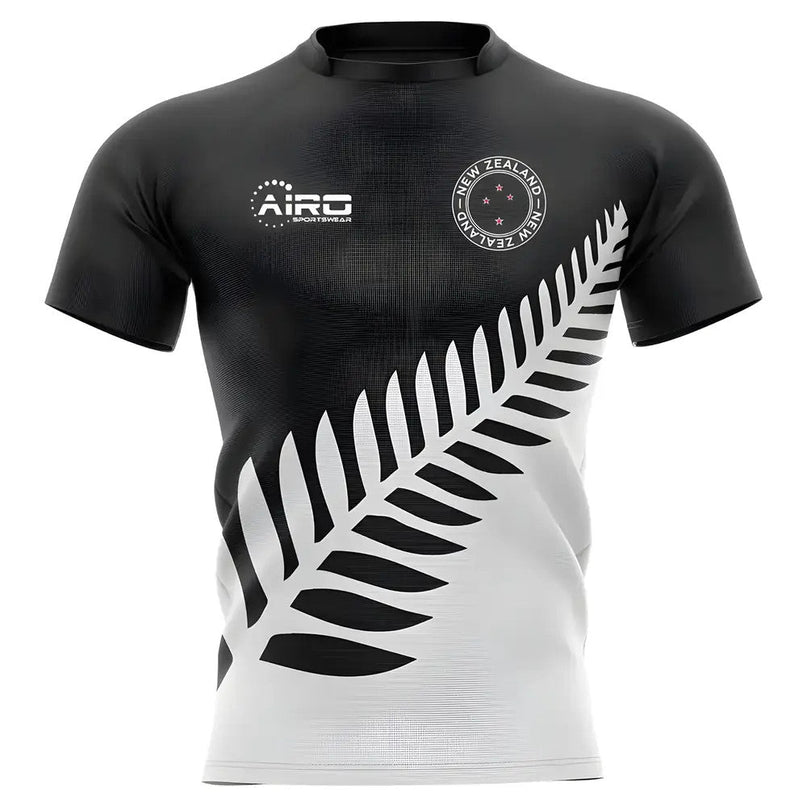 2025-2026 New Zealand All Blacks Fern Concept Rugby Shirt - Kids |Product - Football Shirts | Airo Sportswear | Absolute Rugby