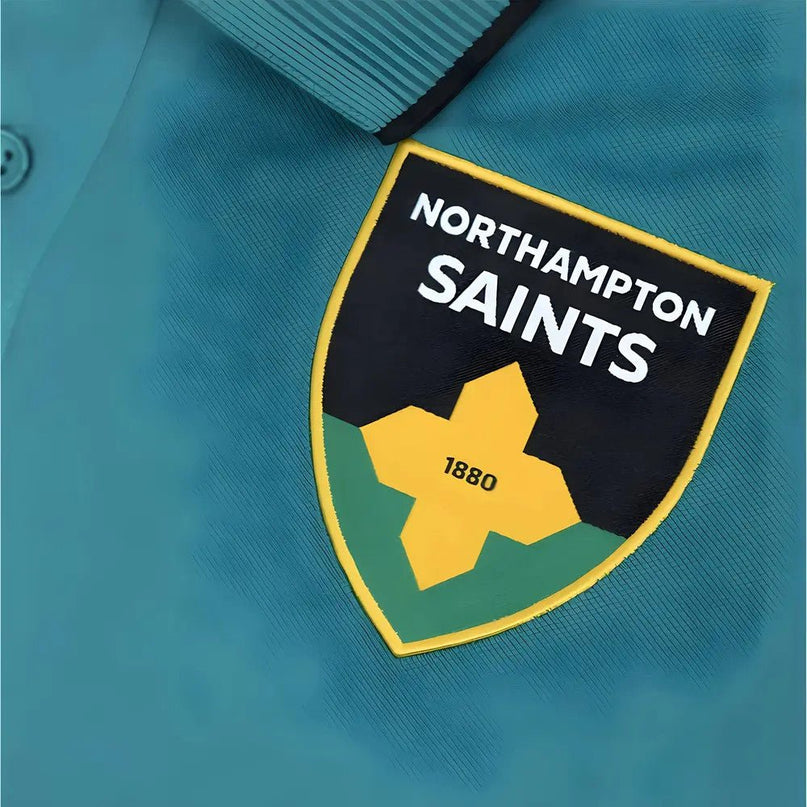2025-2026 Northampton Saints Cotton Polo Shirt (Green) |Product - Polo Shirts | Macron | Absolute Rugby