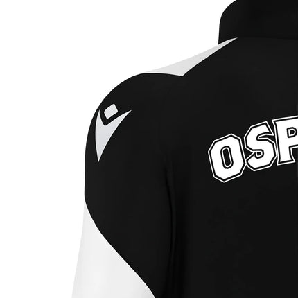2025-2026 Ospreys Rugby 1/4 Zip Training Top (Black) |Product - Training Tops | Macron | Absolute Rugby