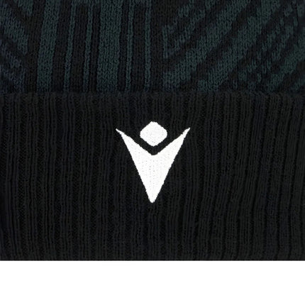 2025-2026 Ospreys Rugby Custom Pom Pom Beanie (Black) |Product - Headwear | Macron | Absolute Rugby