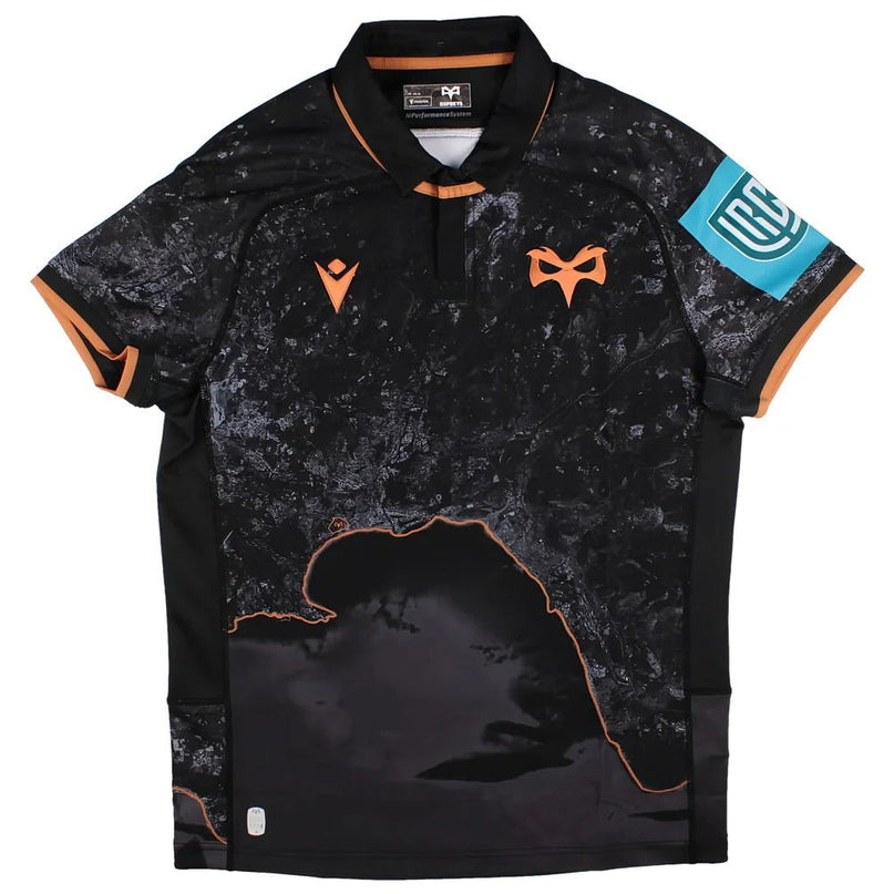 2025-2026 Ospreys Rugby Home Slim Fit Shirt |Product - Football Shirts | Macron | Absolute Rugby