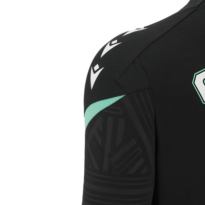 2025-2026 Ospreys Rugby Poly LS Training Tee (Black) |Product - Training Shirts | Macron | Absolute Rugby