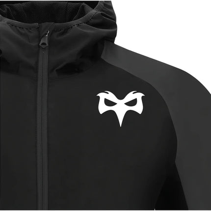 2025-2026 Ospreys Rugby Rain Jacket (Black) |Product - Jackets | Macron | Absolute Rugby