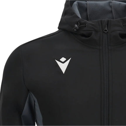2025-2026 Ospreys Rugby Softshell Jacket (Black) |Product - Jackets | Macron | Absolute Rugby
