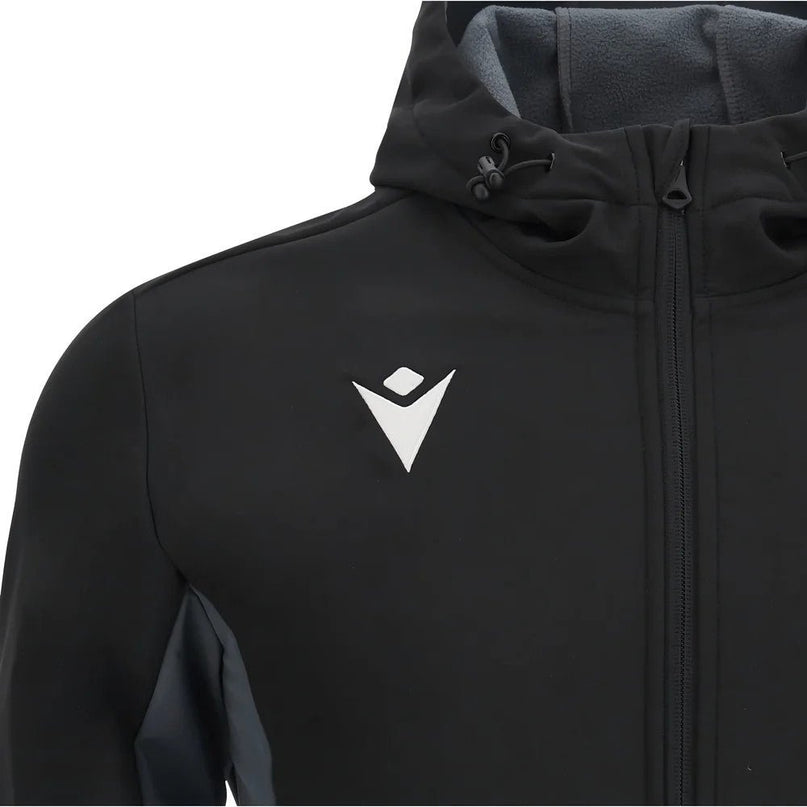2025-2026 Ospreys Rugby Softshell Jacket (Black) |Product - Jackets | Macron | Absolute Rugby