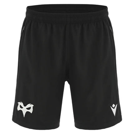 2025-2026 Ospreys Rugby Training Bermuda Shorts (Black) |Product - Socks | Macron | Absolute Rugby