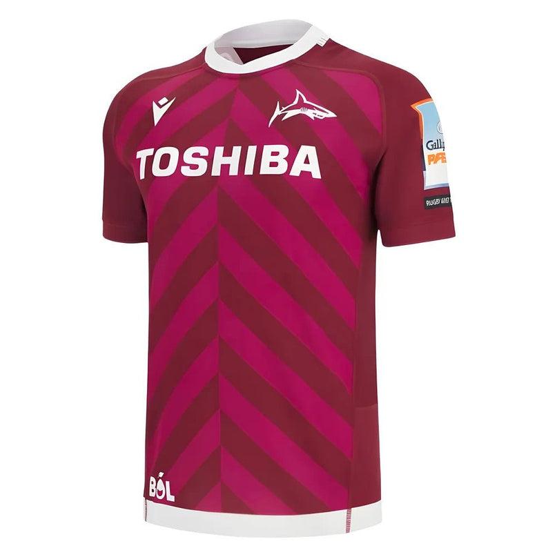 2025-2026 Sale Sharks Away Rugby Shirt |Product - Football Shirts | Macron | Absolute Rugby
