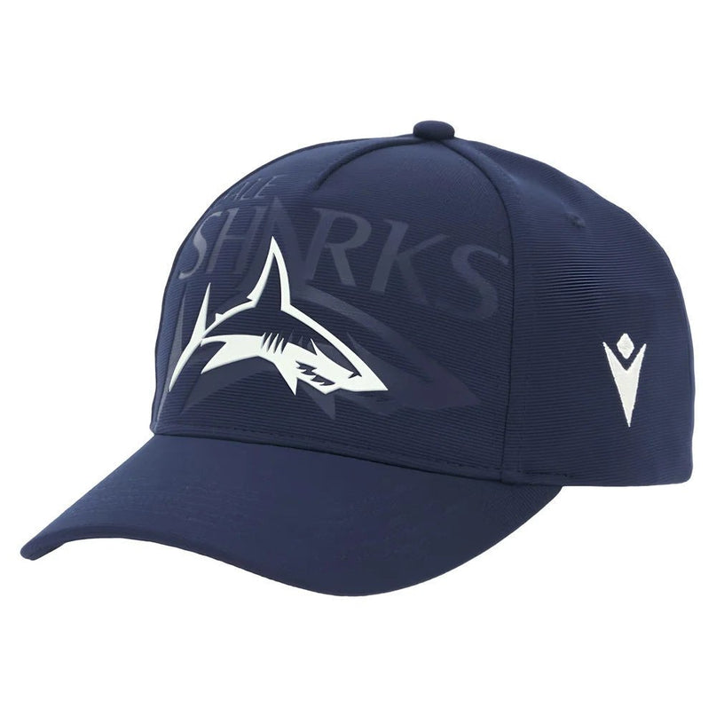 2025-2026 Sale Sharks Baseball Cap (Navy) |Product - Headwear | Macron | Absolute Rugby
