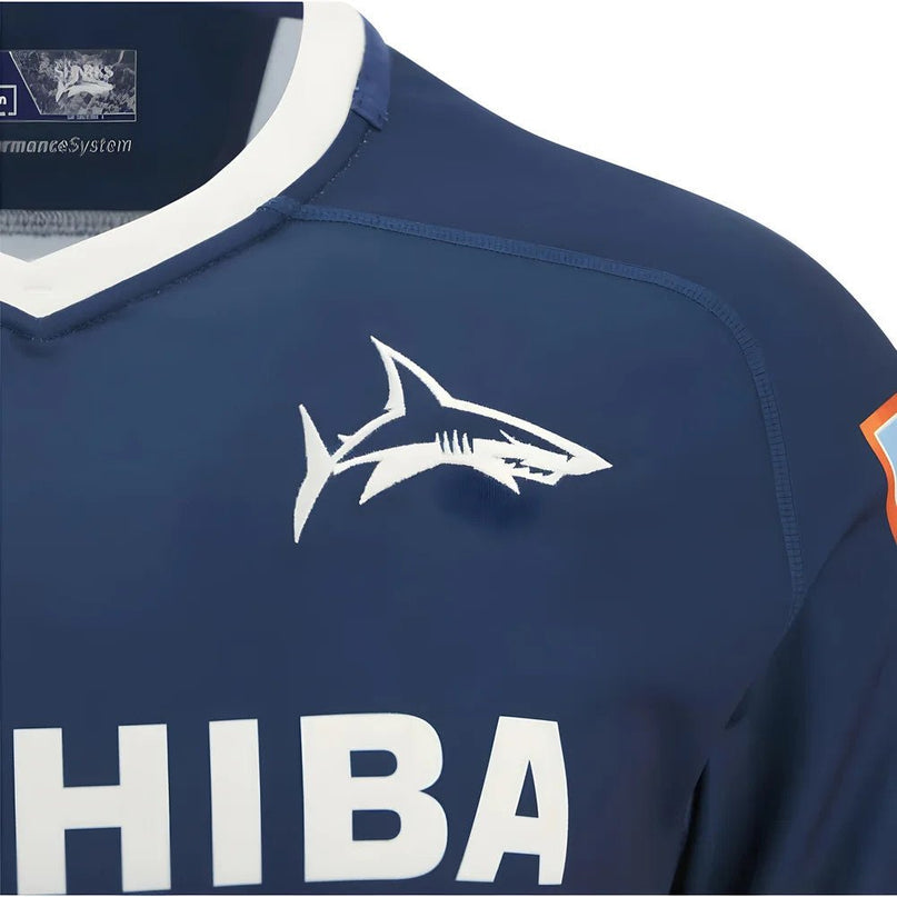 2025-2026 Sale Sharks Home Poly Rugby Shirt |Product - Football Shirts | Macron | Absolute Rugby
