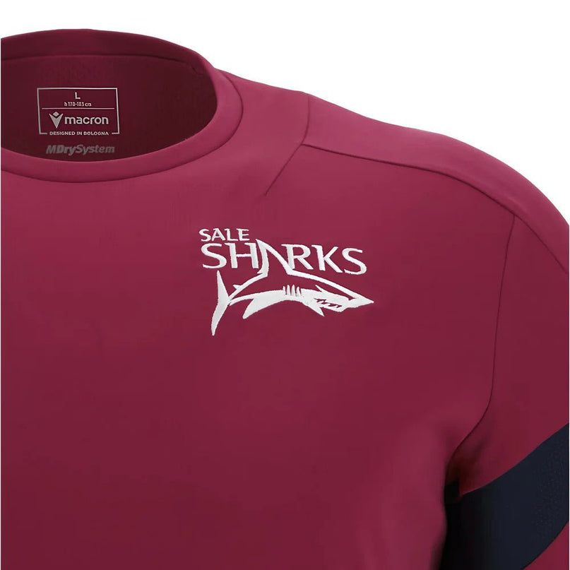 2025-2026 Sale Sharks Training Poly Shirt |Product - Training Shirts | Macron | Absolute Rugby