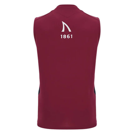 2025-2026 Sale Sharks Training Poly Sleeveless Shirt |Product - Sleeveless | Macron | Absolute Rugby