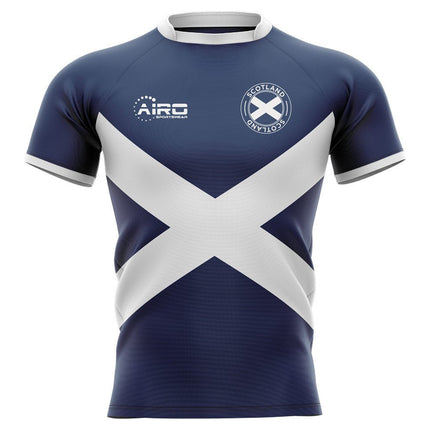 2025-2026 Scotland Flag Concept Rugby Shirt (Russell 10) |Product - Hero Shirts | Airo Sportswear | Absolute Rugby