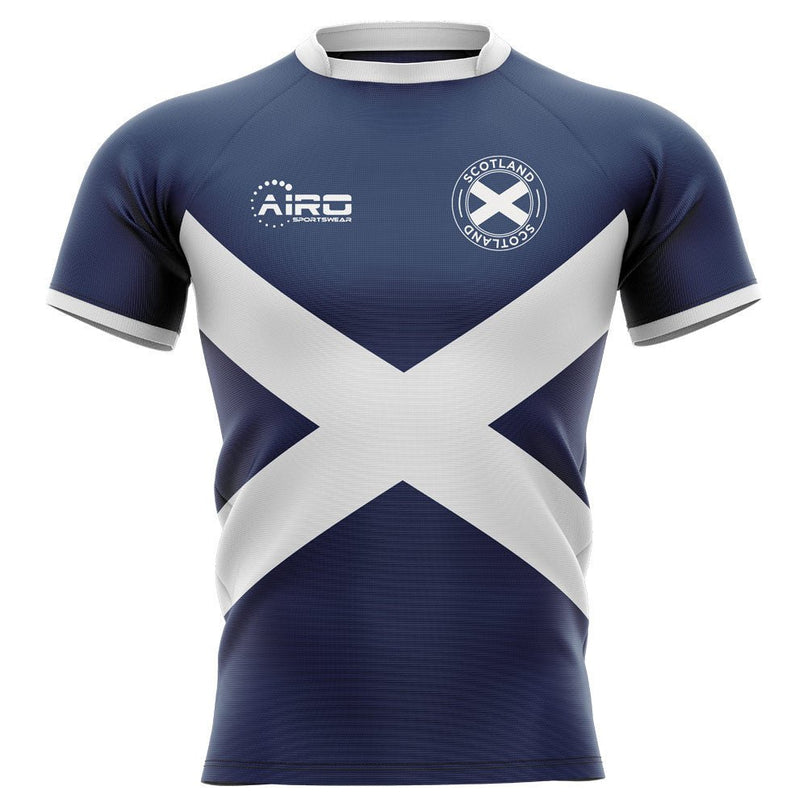 2025-2026 Scotland Flag Concept Rugby Shirt (Russell 10) |Product - Hero Shirts | Airo Sportswear | Absolute Rugby