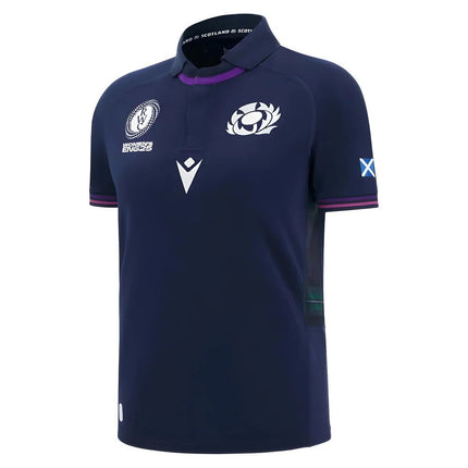 2025-2026 Scotland Home WRWC Poly Rugby Shirt (Kids) |Product - Football Shirts | Macron | Absolute Rugby