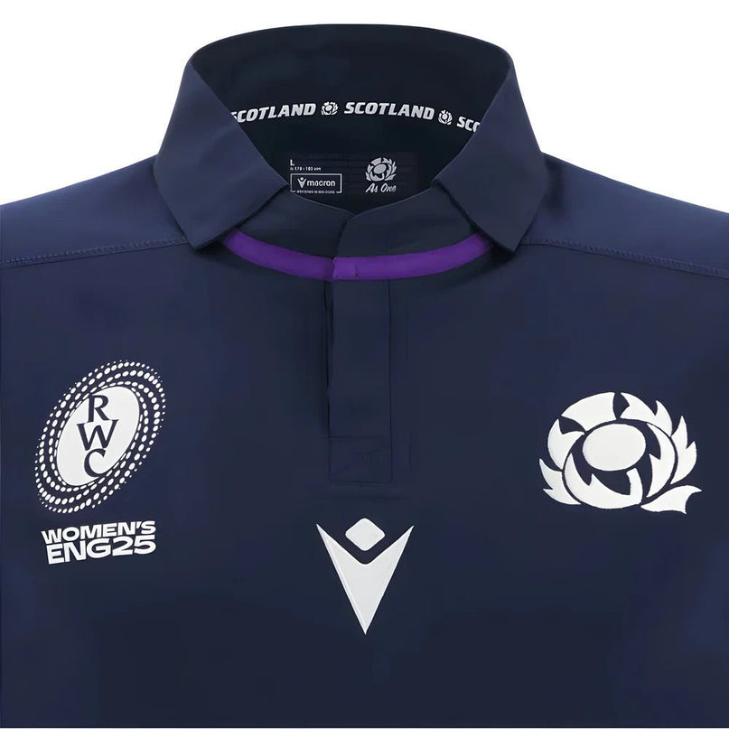 2025-2026 Scotland Home WRWC Poly Rugby Shirt (Kids) |Product - Football Shirts | Macron | Absolute Rugby