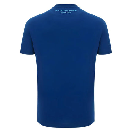 2025-2026 Scotland Leisure Rugby Shirt (Navy) |Product - T-Shirt | Macron | Absolute Rugby
