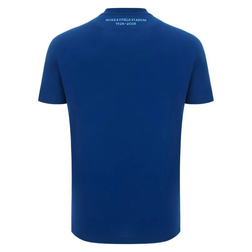 2025-2026 Scotland Leisure Rugby Shirt (Navy) |Product - T-Shirt | Macron | Absolute Rugby