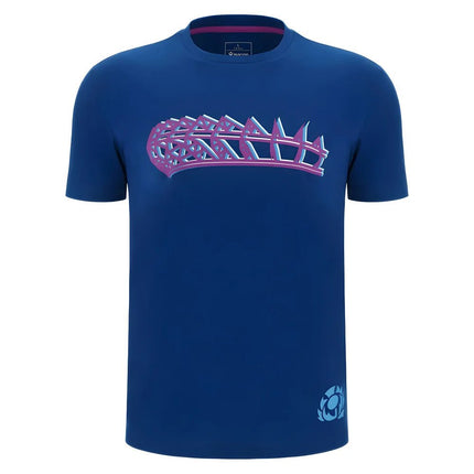 2025-2026 Scotland Leisure Rugby Shirt (Navy) |Product - T-Shirt | Macron | Absolute Rugby