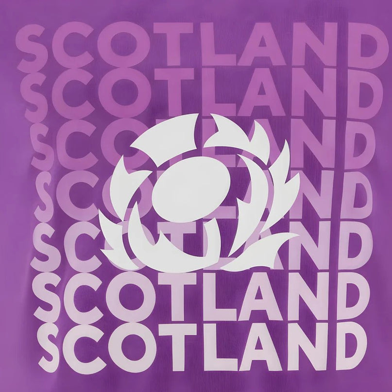 2025-2026 Scotland Leisure Rugby T-Shirt (Purple) |Product - T-Shirt | Macron | Absolute Rugby