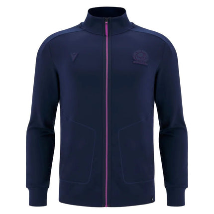 2025-2026 Scotland Rugby Anthem Jacket (Navy) - Kids |Product - Jackets | Macron | Absolute Rugby