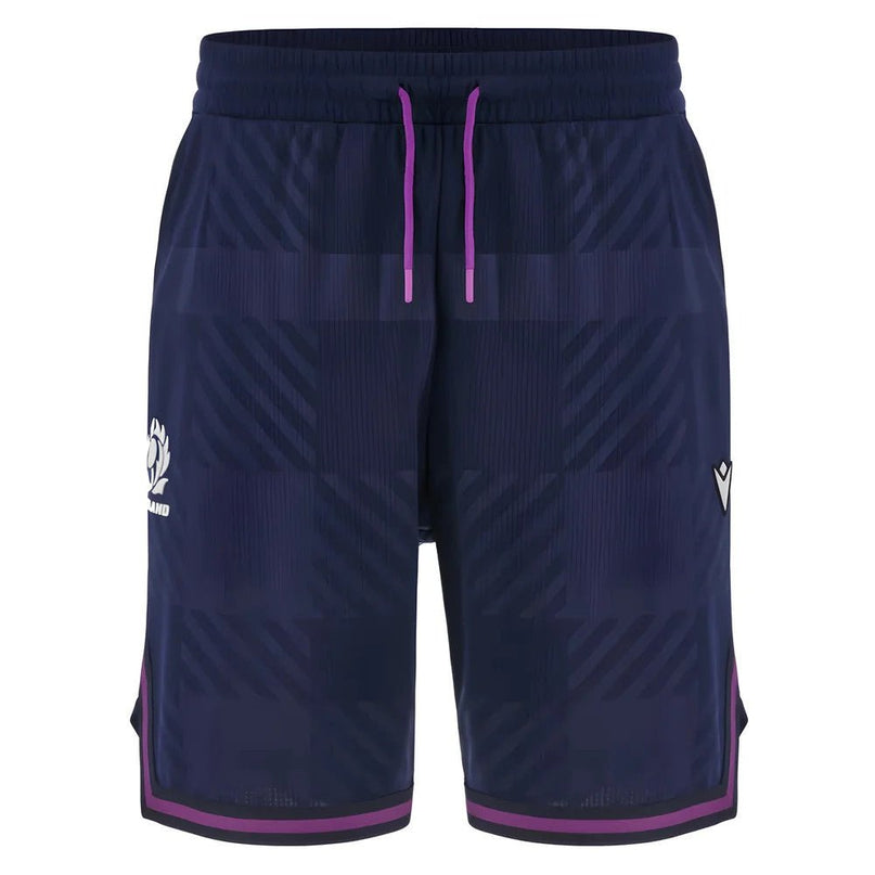 2025-2026 Scotland Rugby Ath Basketball Shorts (Navy) |Product - Shorts | Macron | Absolute Rugby