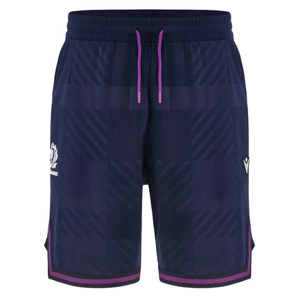2025-2026 Scotland Rugby Ath Basketball Shorts (Navy) |Product - Shorts | Macron | Absolute Rugby