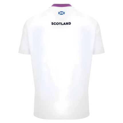 2025-2026 Scotland Rugby Ath Cotton Tee (White) |Product - T-Shirt | Macron | Absolute Rugby