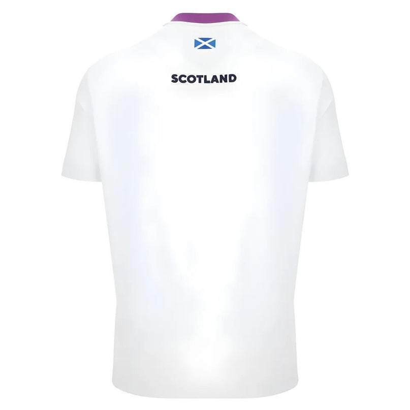 2025-2026 Scotland Rugby Ath Cotton Tee (White) |Product - T-Shirt | Macron | Absolute Rugby