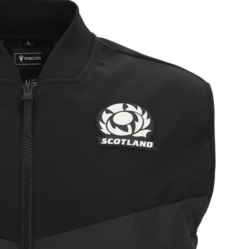 2025-2026 Scotland Rugby Ath Padded Gilet (Navy) |Product - Jackets | Macron | Absolute Rugby