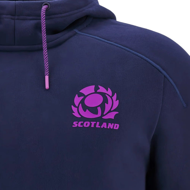 2025-2026 Scotland Rugby Ath Sweat Hoody (Navy) |Product - Hoodies | Macron | Absolute Rugby