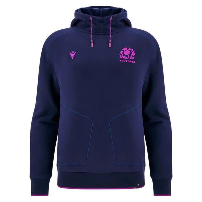 2025-2026 Scotland Rugby Ath Sweat Hoody (Navy) |Product - Hoodies | Macron | Absolute Rugby