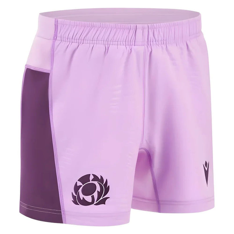 2025-2026 Scotland Rugby Away Shorts (Pink) |Product - Shorts | Macron | Absolute Rugby