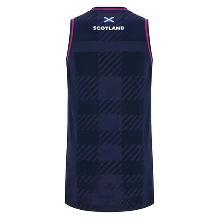 2025-2026 Scotland Rugby Basketball Singlet (Navy) |Product - Sleeveless | Macron | Absolute Rugby
