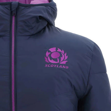 2025-2026 Scotland Rugby Bomber Jacket (Navy) |Product - Jackets | Macron | Absolute Rugby